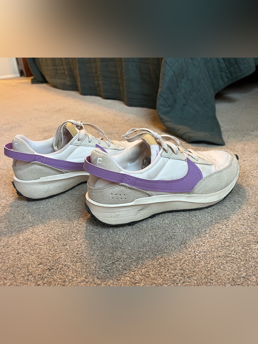 Nike Women’s Retro Waffle Shoes with Lavender Swoosh